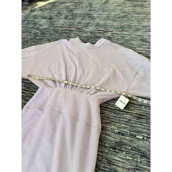 Free People Beach NWT Midi Column Dress Terrycloth Cut Out Purple size S - Picture 9 of 12